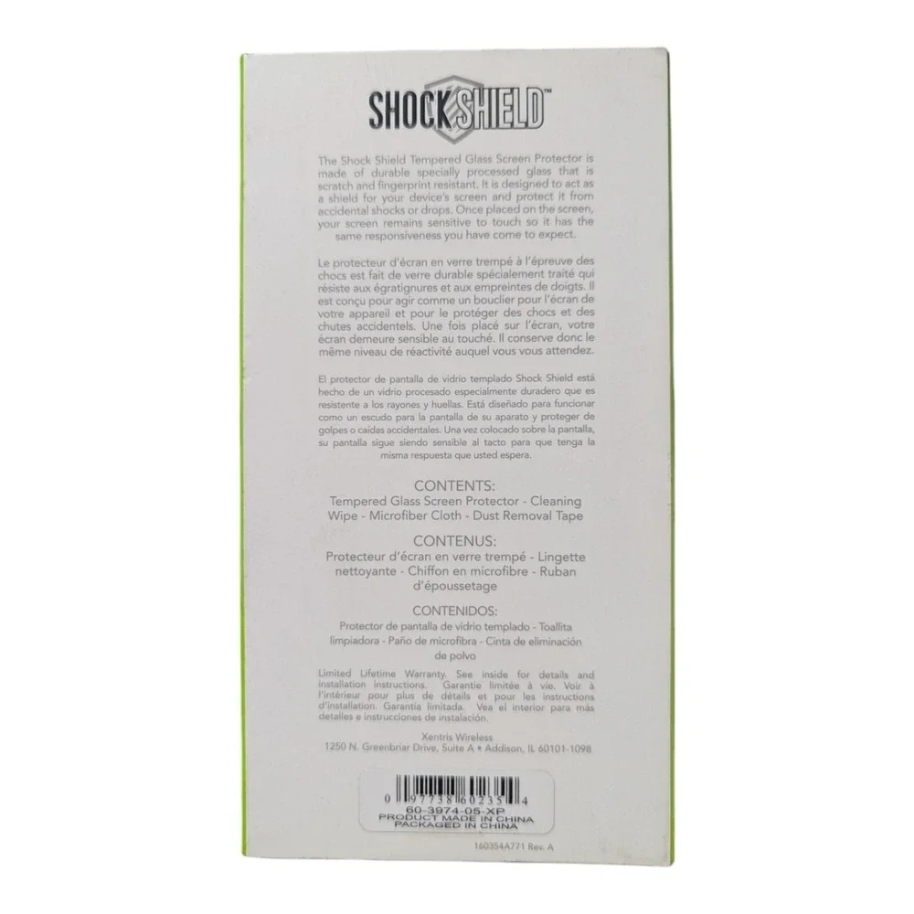 G6. Shock Shield Tempered Glass Screen Protector for‎ Samsung Galaxy S8 - Clear